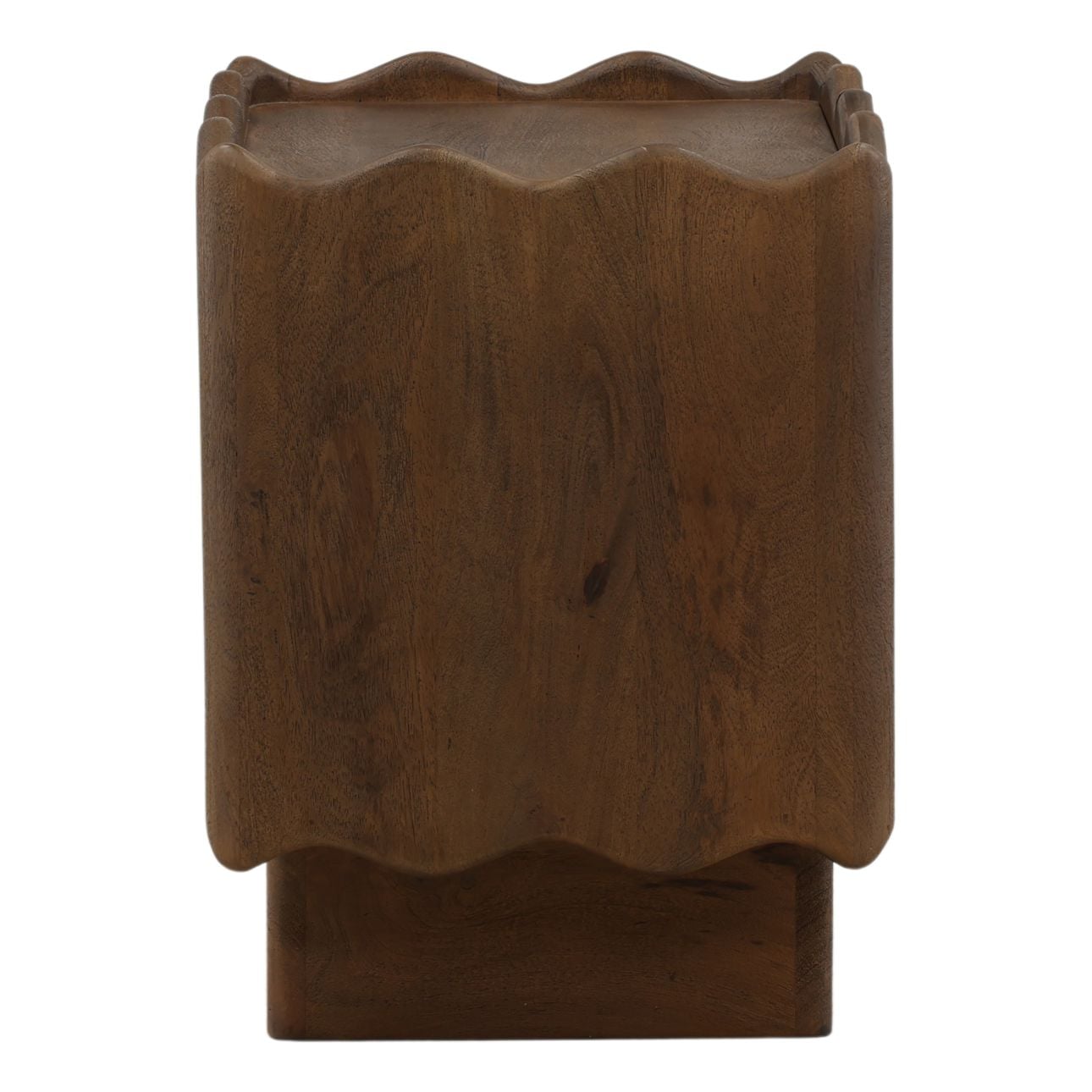 Brown Mango Wood Nightstand 27 in Wide