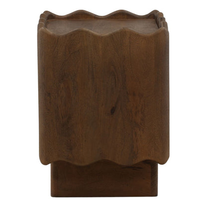 Brown Mango Wood Nightstand 27 in Wide