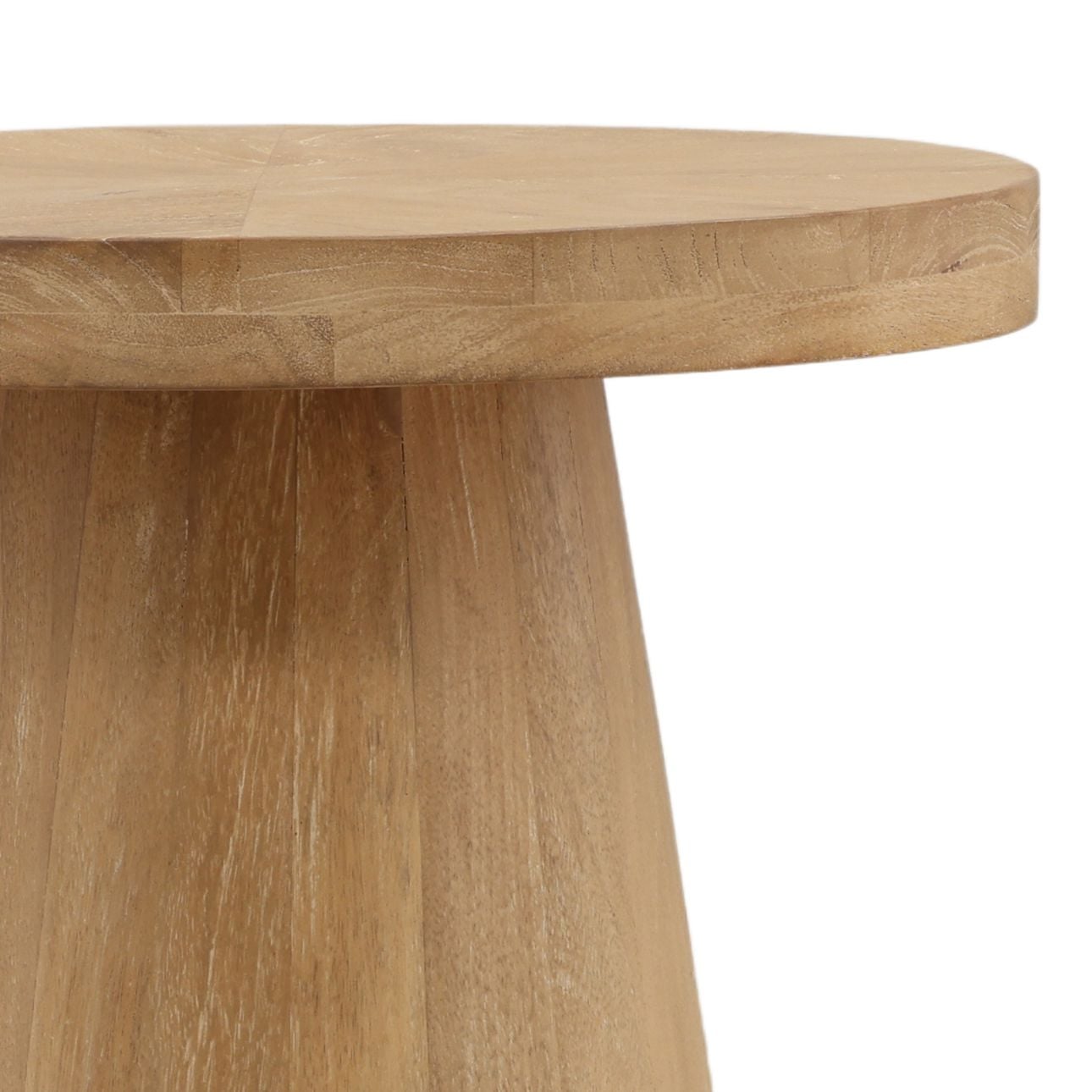 Light Natural Mango Wood Table 19 in Wide