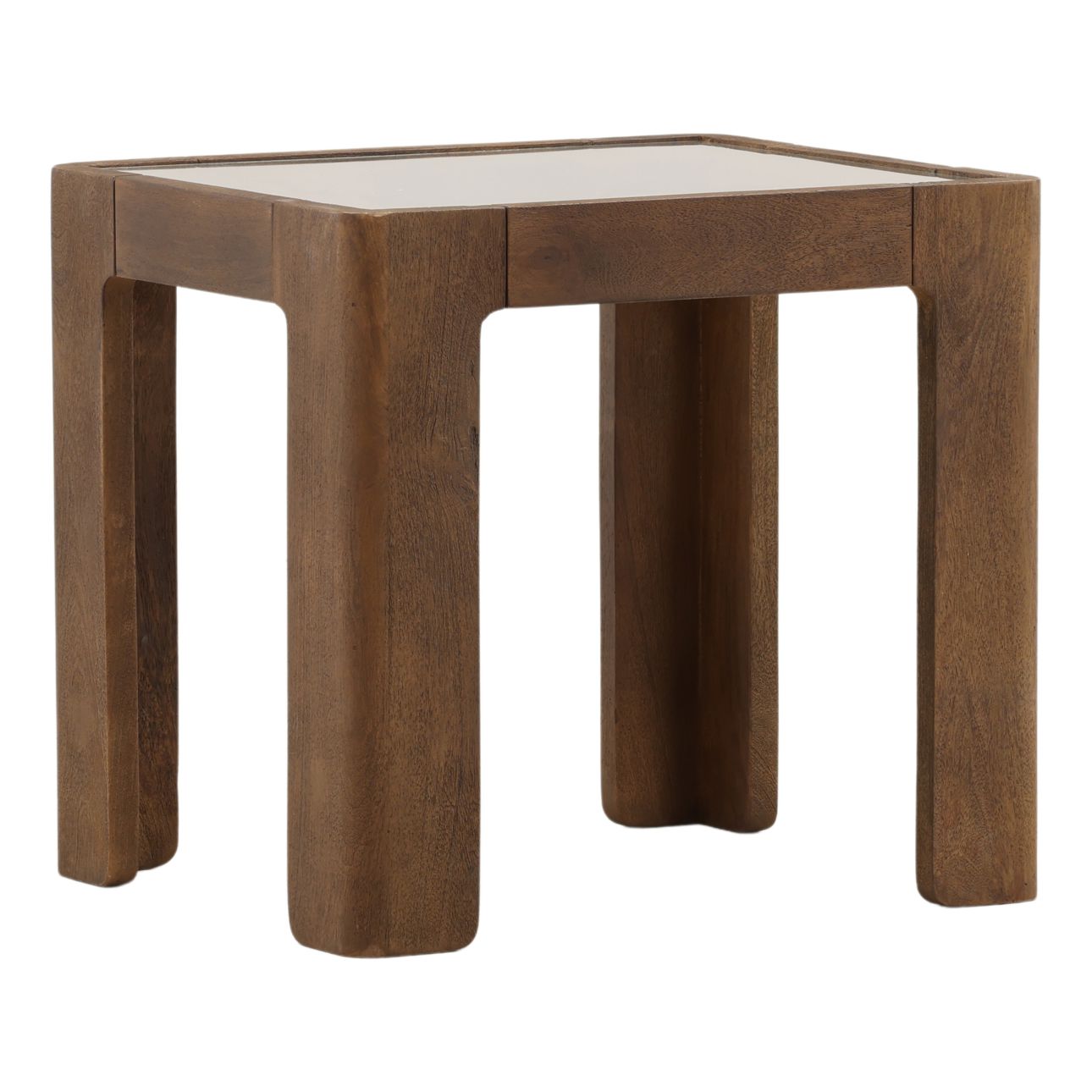 Brown Mango Wood Table 24 in Wide