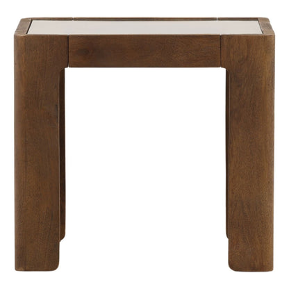 Brown Mango Wood Table 24 in Wide