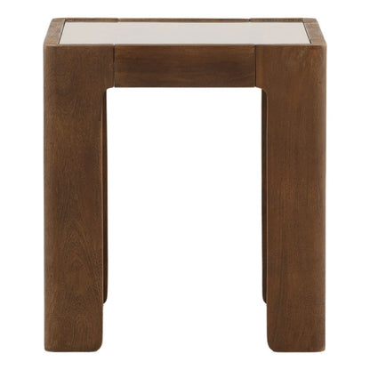 Brown Mango Wood Table 24 in Wide