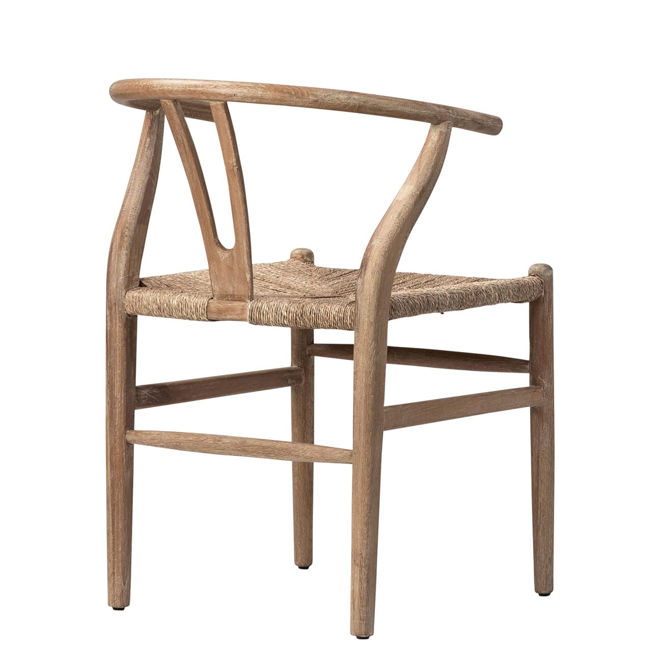 Natural Finish Oak Wood Frame with Seagrass Seat Chair 22 in Wide