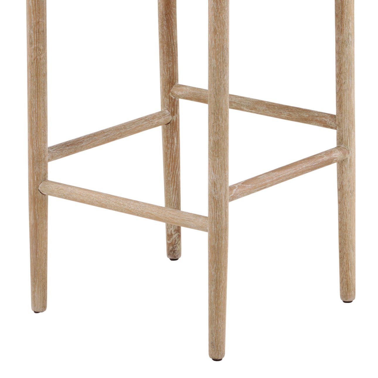 Natural Finish Oak Wood Frame with Seagrass Seat Barstool 21 in Wide