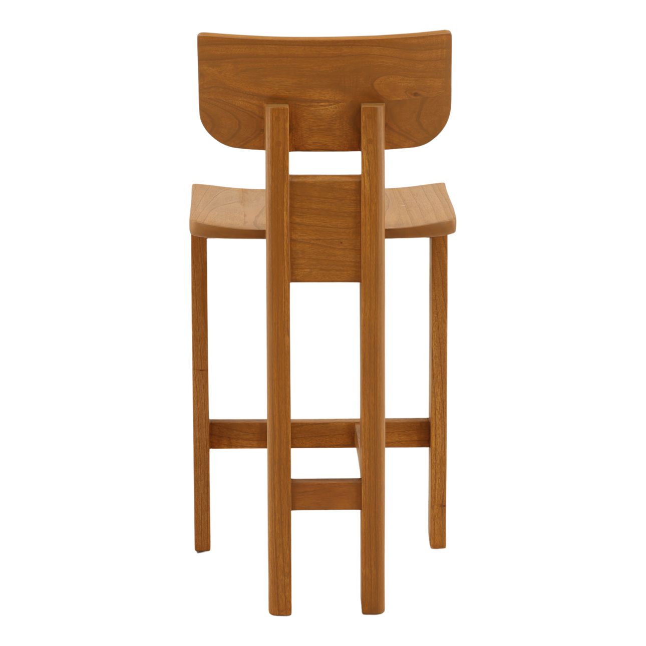 Natural Mindi Wood Stool 18 in Wide