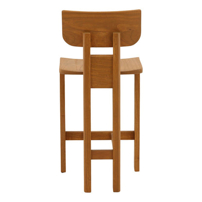 Natural Mindi Wood Stool 18 in Wide