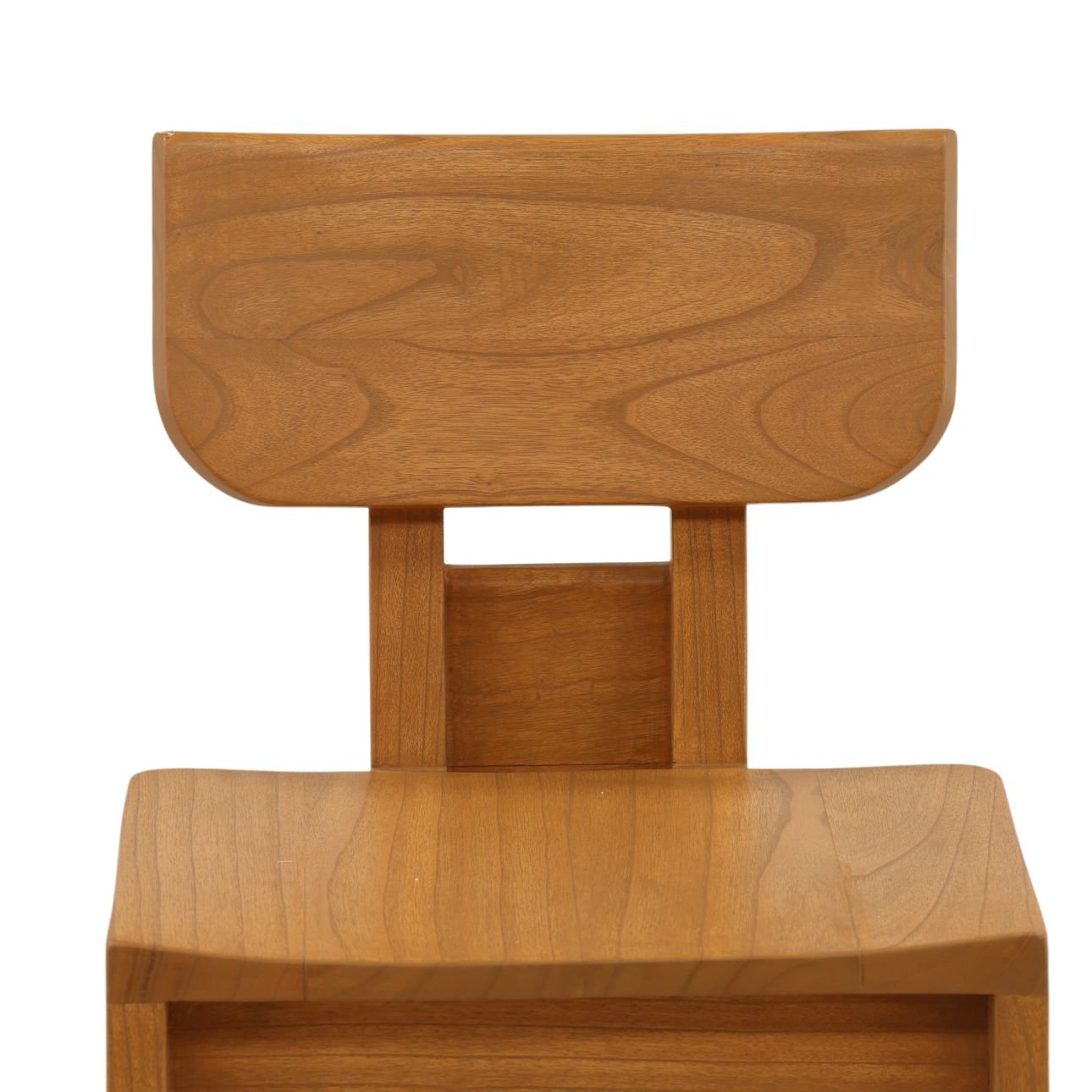 Natural Mindi Wood Stool 18 in Wide