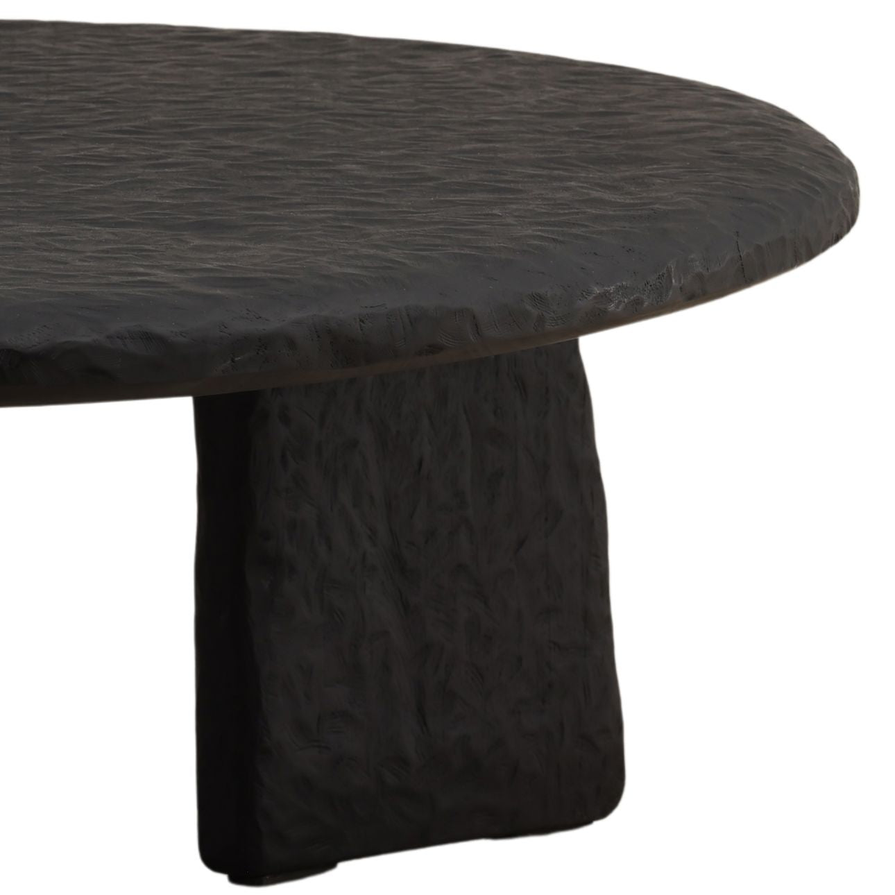 Black Mindi Wood Table 39 in Wide