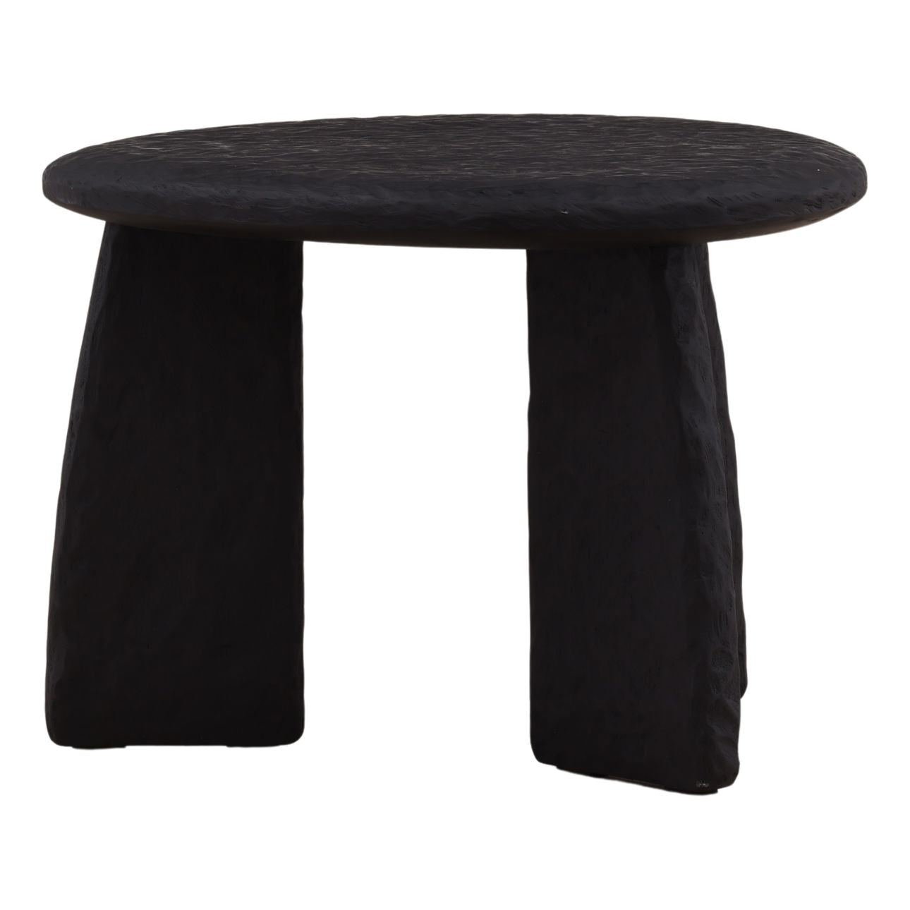 Black Mindi Wood Table 19.5 in Wide
