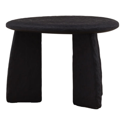 Black Mindi Wood Table 19.5 in Wide