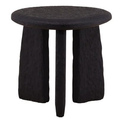 Black Mindi Wood Table 19.5 in Wide