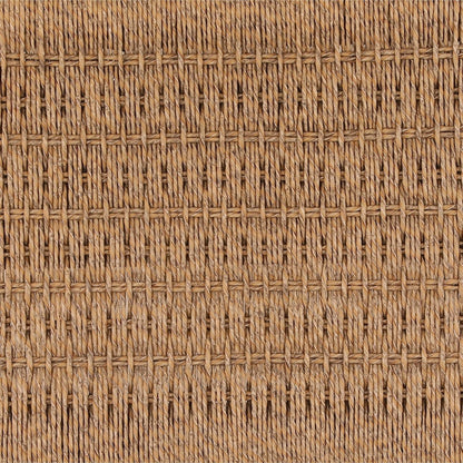 Artisan Teak Wood and Synthetic Rope Counter Stool
