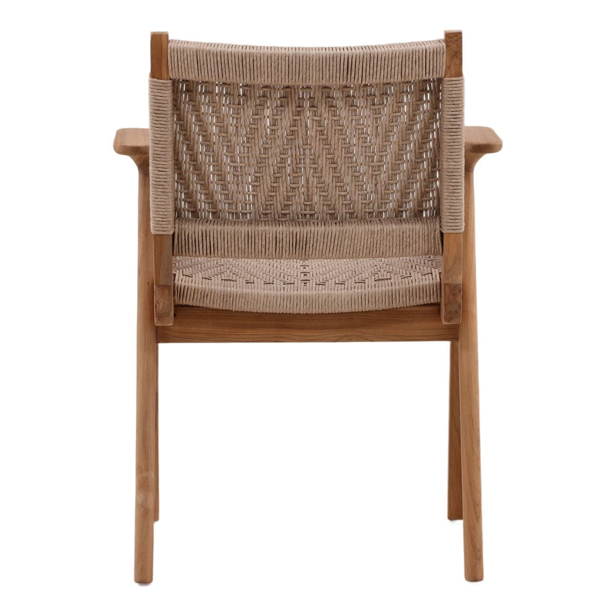 Signature Synthetic Rope and Teak Wood Dining Chair
