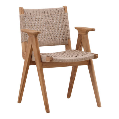 Signature Synthetic Rope and Teak Wood Dining Chair