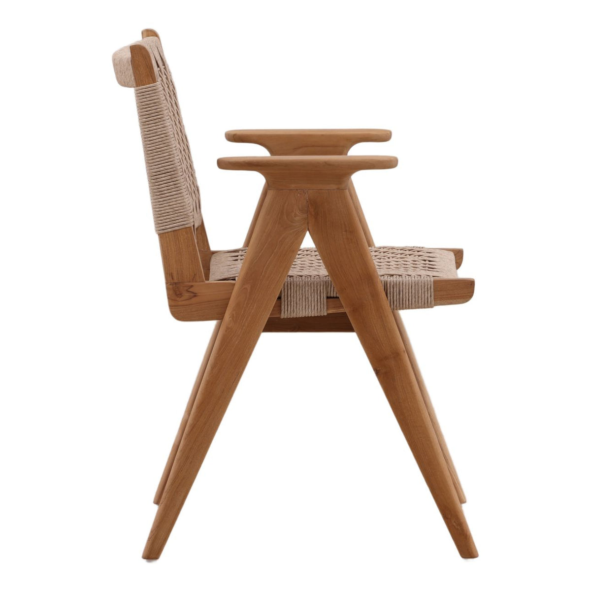 Signature Synthetic Rope and Teak Wood Dining Chair