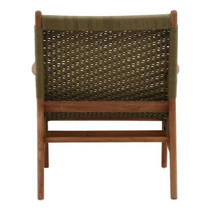 Modern Synthetic Rope and Teak Wood Outdoor Furniture