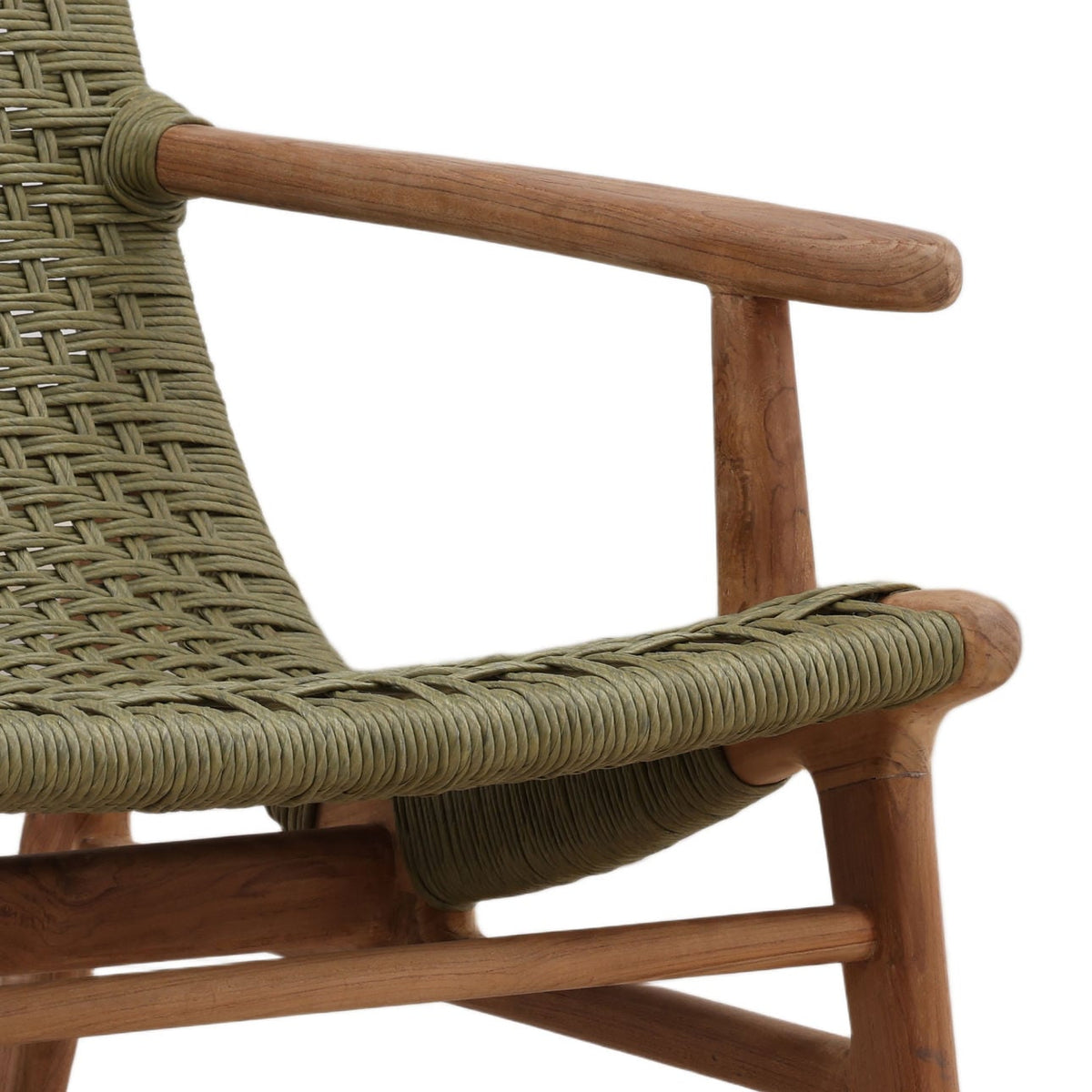Modern Synthetic Rope and Teak Wood Outdoor Furniture