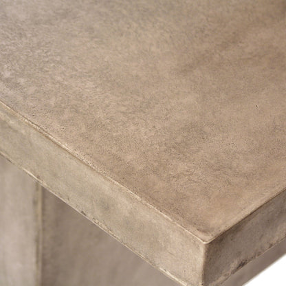 Dark Grey Lightweight Concrete Table 79 in Wide