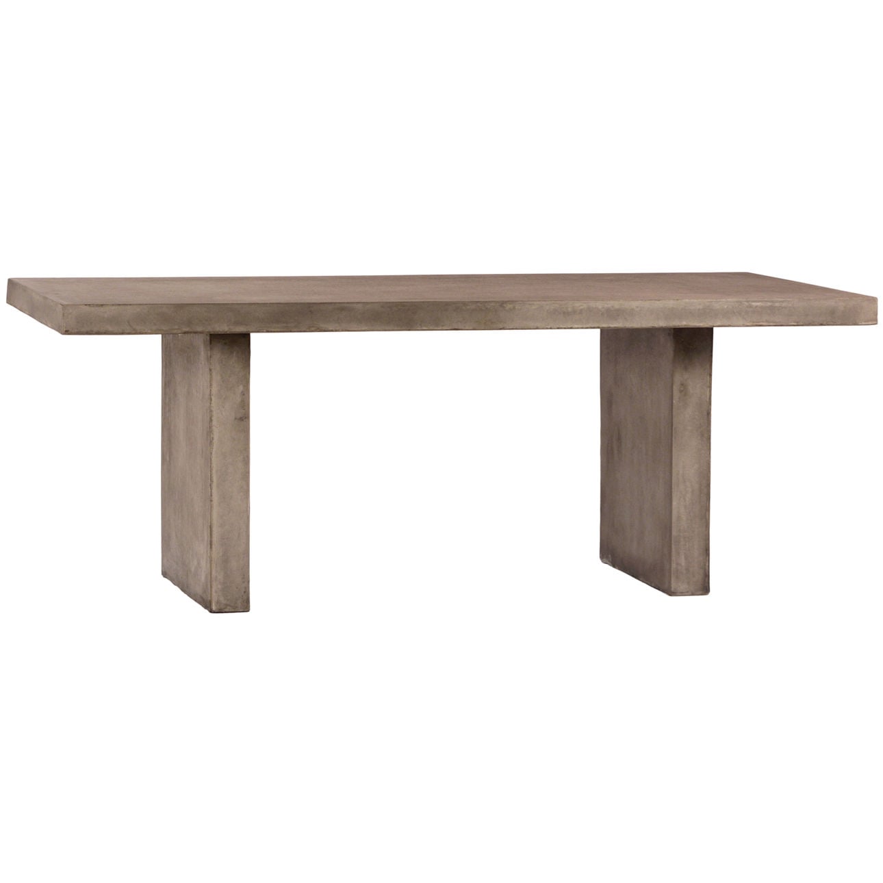 Dark Grey Lightweight Concrete Table 79 in Wide