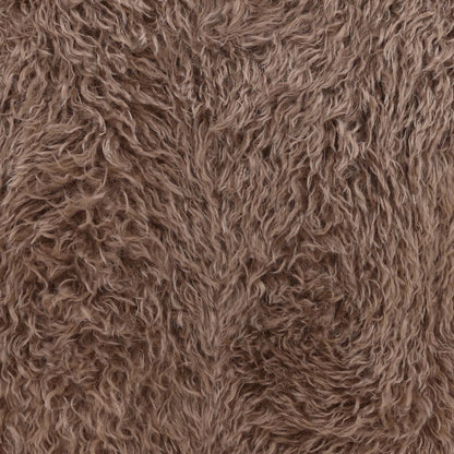 Taupe Faux Fur Fabric Chair 29.5 in Wide