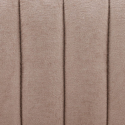 Sand Plain Woven Chenille Fabric Chair 43.5 in Wide