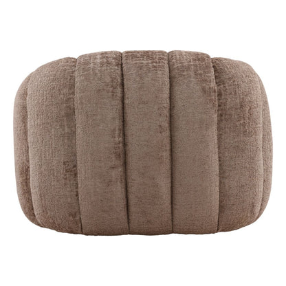 Brown Textured Chenille Fabric Chair 42 in Wide