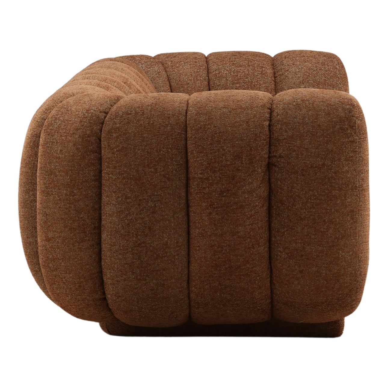 Eva Brown Chenille Fabric Sofa 94.5 in Wide