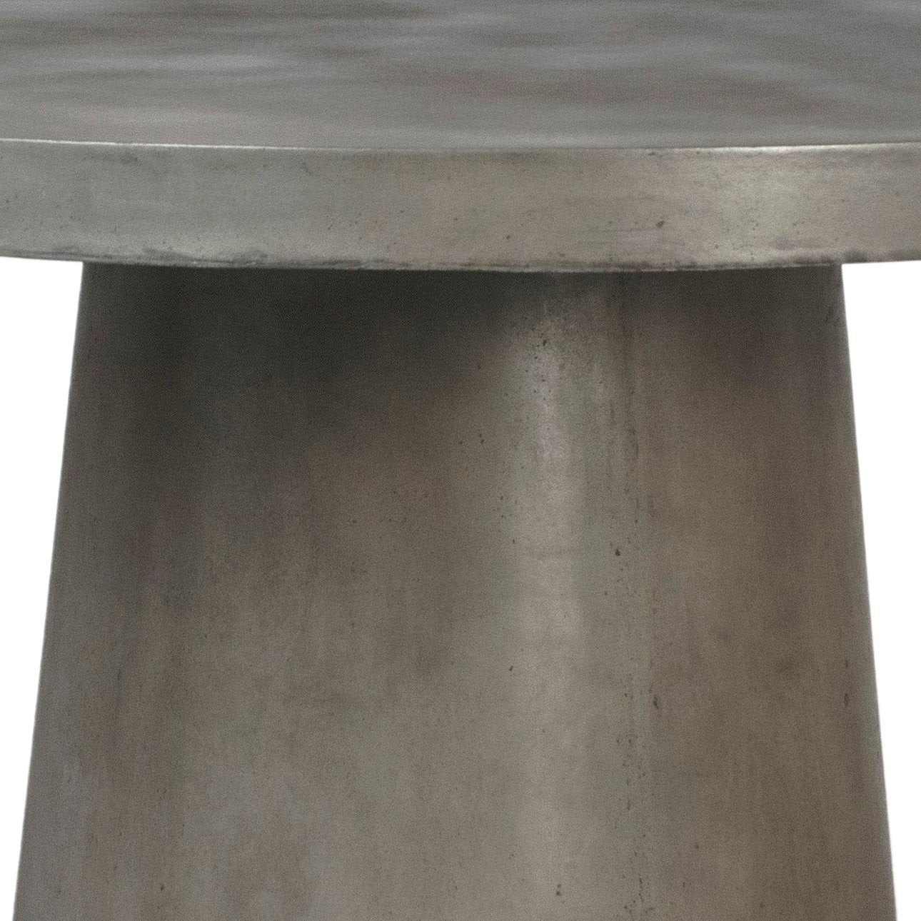 Dark Grey Sealed with Acrylic Lightweight Concrete Table 51 in Wide