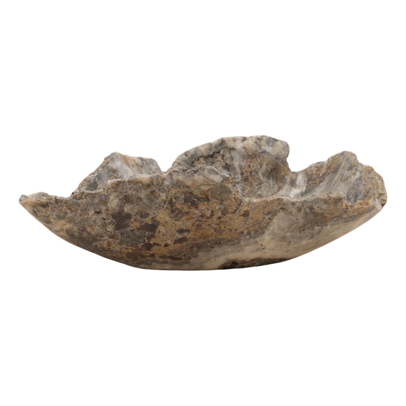 Natural Onyx Stone Bowl 14 in Wide