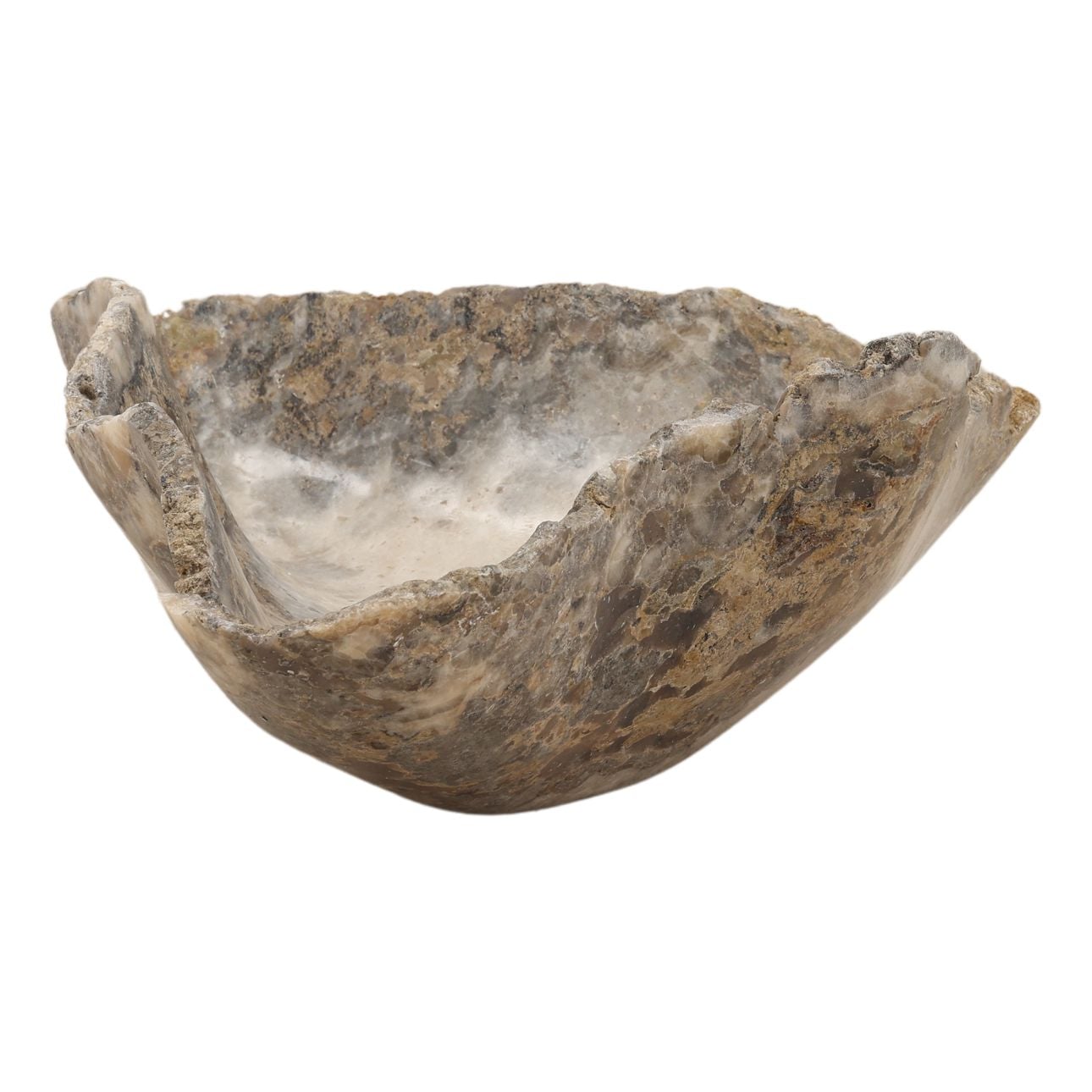 Natural Onyx Stone Bowl 14 in Wide