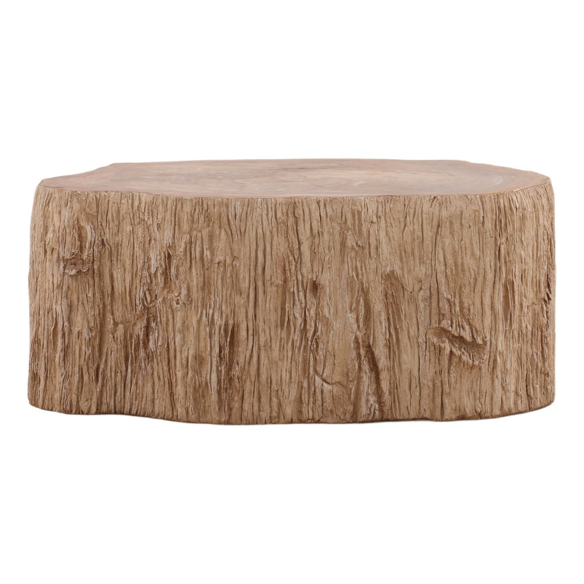Curated Petrified Wood and Resin Coffee Table