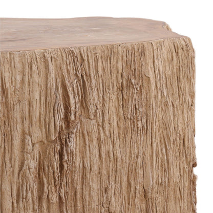 Curated Petrified Wood and Resin Coffee Table