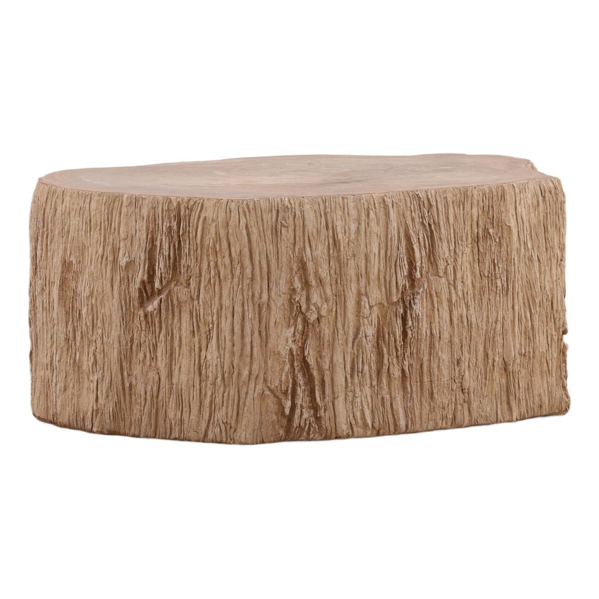 Curated Petrified Wood and Resin Coffee Table