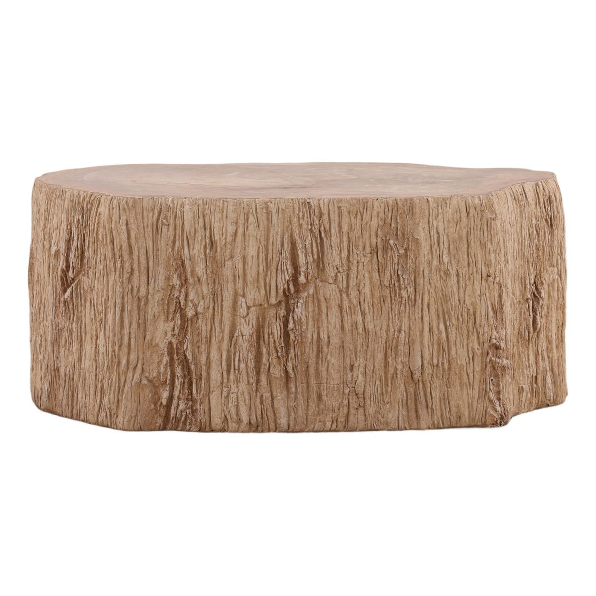 Curated Petrified Wood and Resin Coffee Table