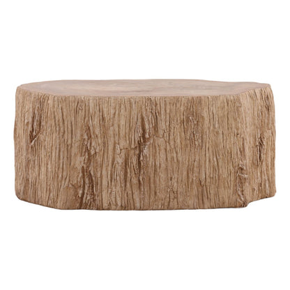 Curated Petrified Wood and Resin Coffee Table