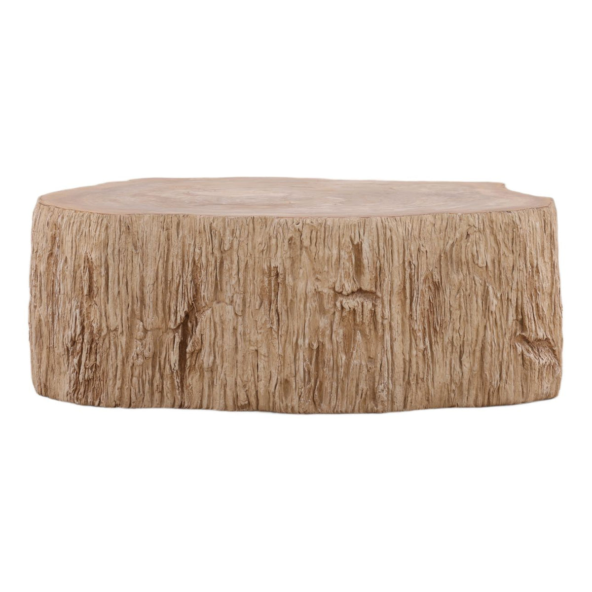 Curated Petrified Wood and Resin Coffee Table