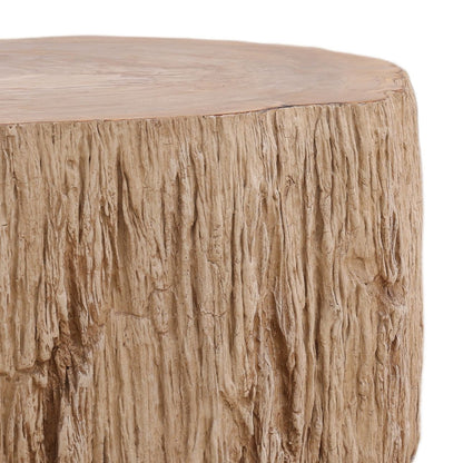 Curated Petrified Wood and Resin Coffee Table