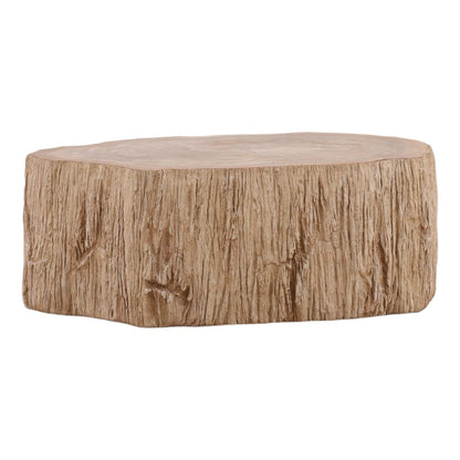 Curated Petrified Wood and Resin Coffee Table
