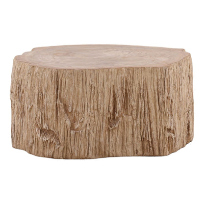 Curated Petrified Wood and Resin Coffee Table