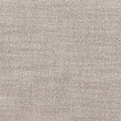 Cream and Dark Natural Polyester Blend Upholstery and Oak Wood Chair 24 in Wide