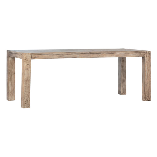 Natural Warm Wash with Water Base Sealed Finish Reclaimed Pine Wood Table 79 in Wide