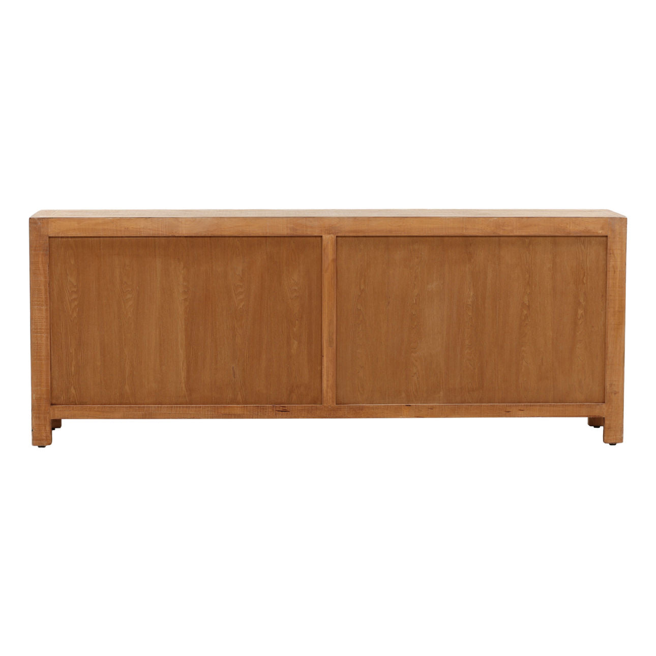 Natural with Water Base Sealed Finish Reclaimed Pine Wood Sideboard 87 in Wide