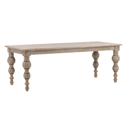 Antique Weathered Wood Finish with Water Base Sealer Reclaimed Pine Wood Table 84 in Wide