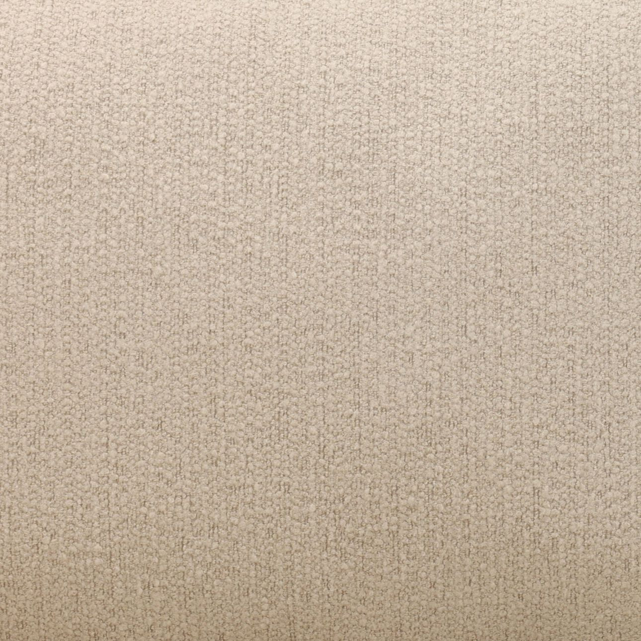 Sand and Grey Olefin Fabric and Teak Wood Sofa 87 in Wide