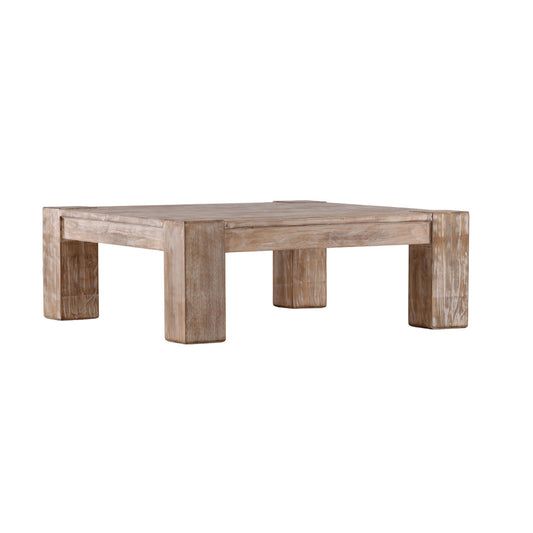 Antique Natural with Water Base Sealed Finish Reclaimed Pine Wood Table 44 in Wide