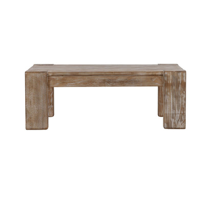 Antique Natural with Water Base Sealed Finish Reclaimed Pine Wood Table 44 in Wide