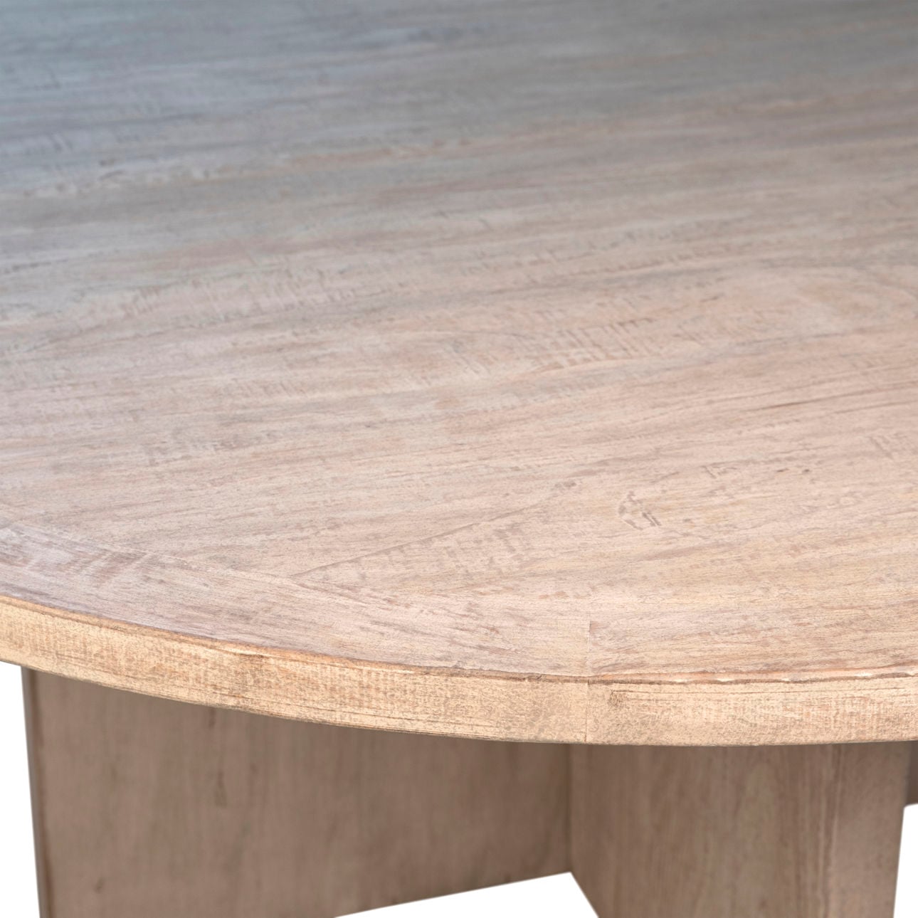 Light Warm Wash Finish Reclaimed Pine Wood Table 72 in Wide