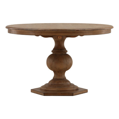 Antique Natural Wood Sealed Finish Reclaimed Pine Wood Table 59 in Wide