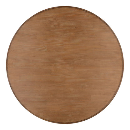 Antique Natural Wood Sealed Finish Reclaimed Pine Wood Table 59 in Wide
