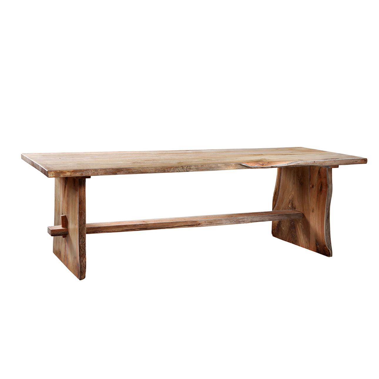 Natural, Unfinished Teak Wood Table 126 in Wide
